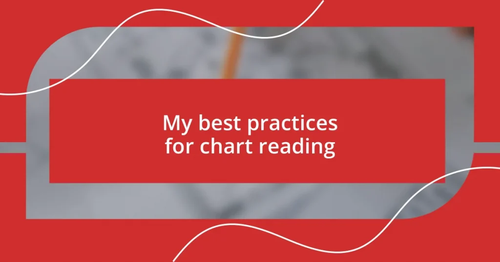 My best practices for chart reading