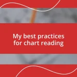 My best practices for chart reading